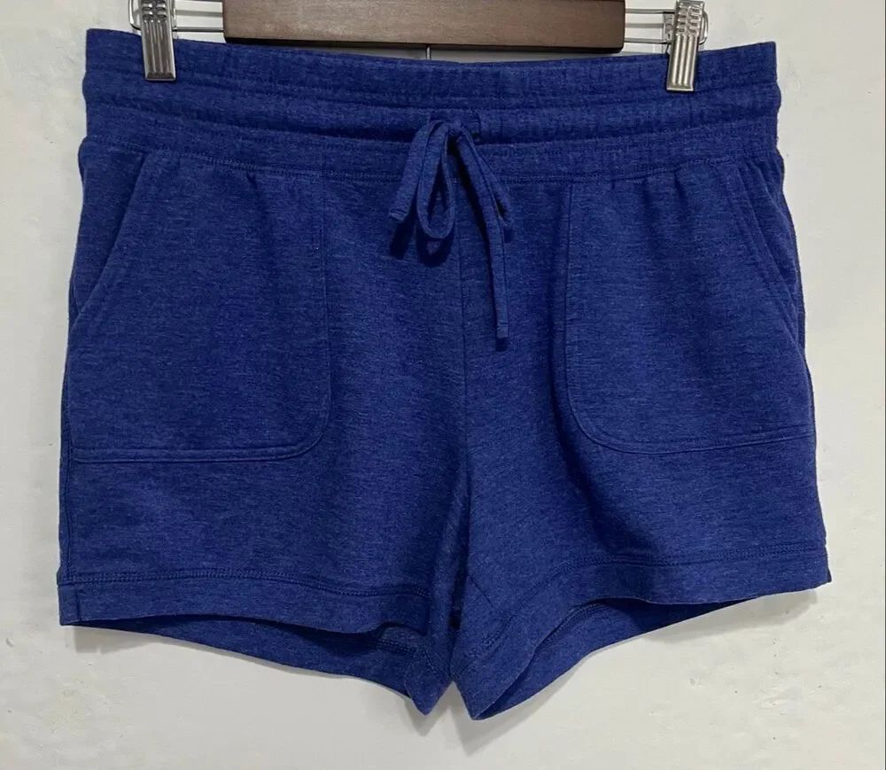 32 Degrees Cool Blue Fleece Shorts Size S